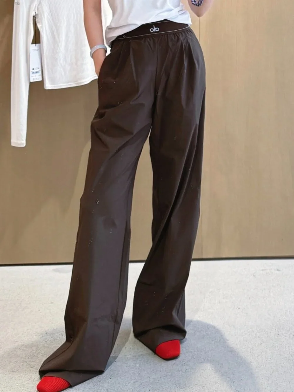 🤎ALO Yoga Suit Up Trouser Coffee Brown/Espresso(Regular 30